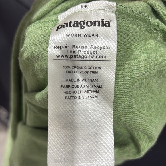 Patagonia Men’s Light Green Short Sleeve Tee Size M - Picture 7 of 7